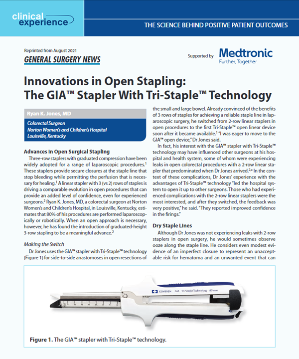 GIA™ stapler with TriStaple™ technology Medtronic